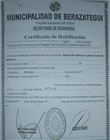 Certificado de habilitación de la agencia